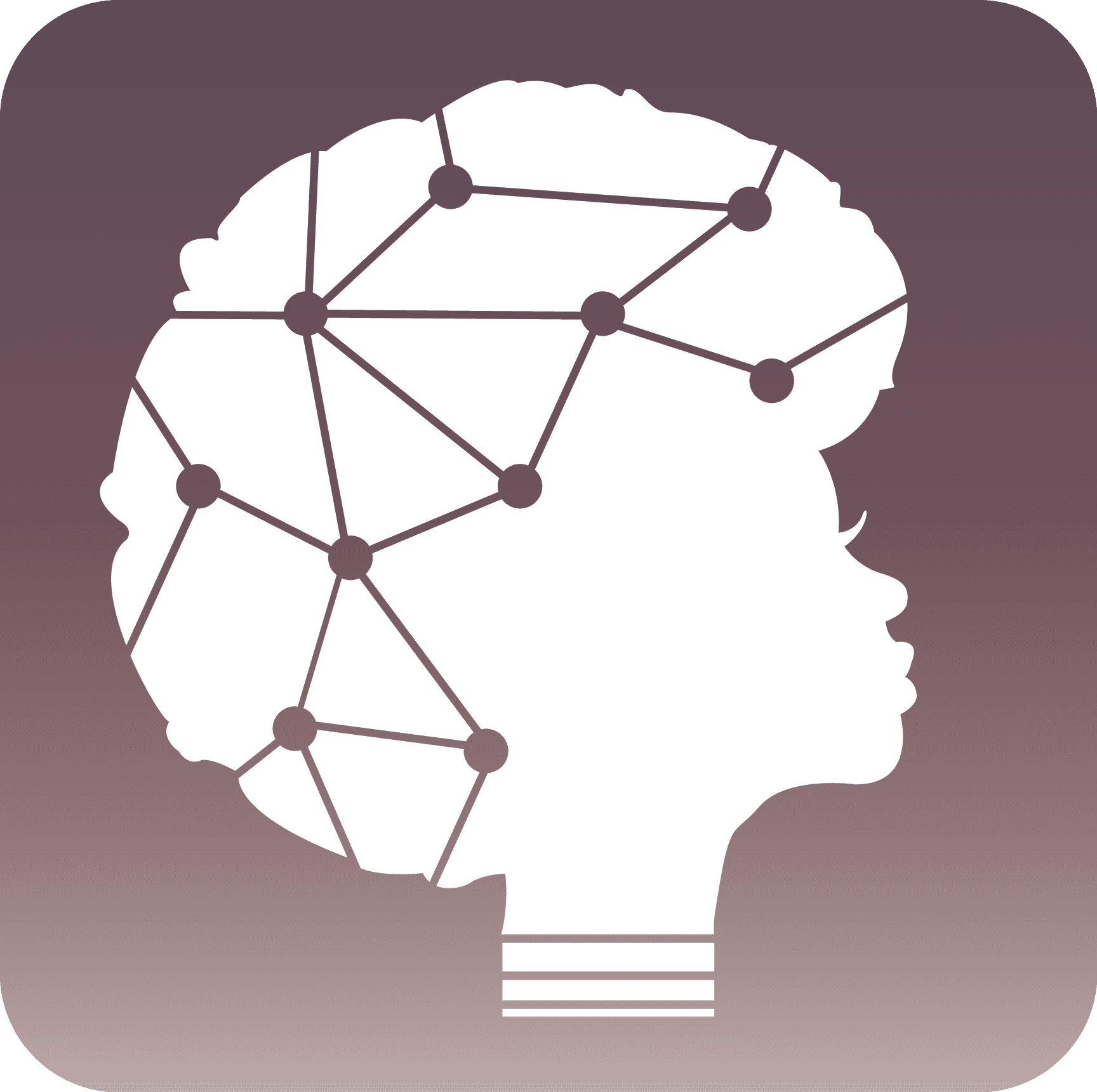 Hlokomela brand identity — an African woman silhouette overlaid with a neural network motif